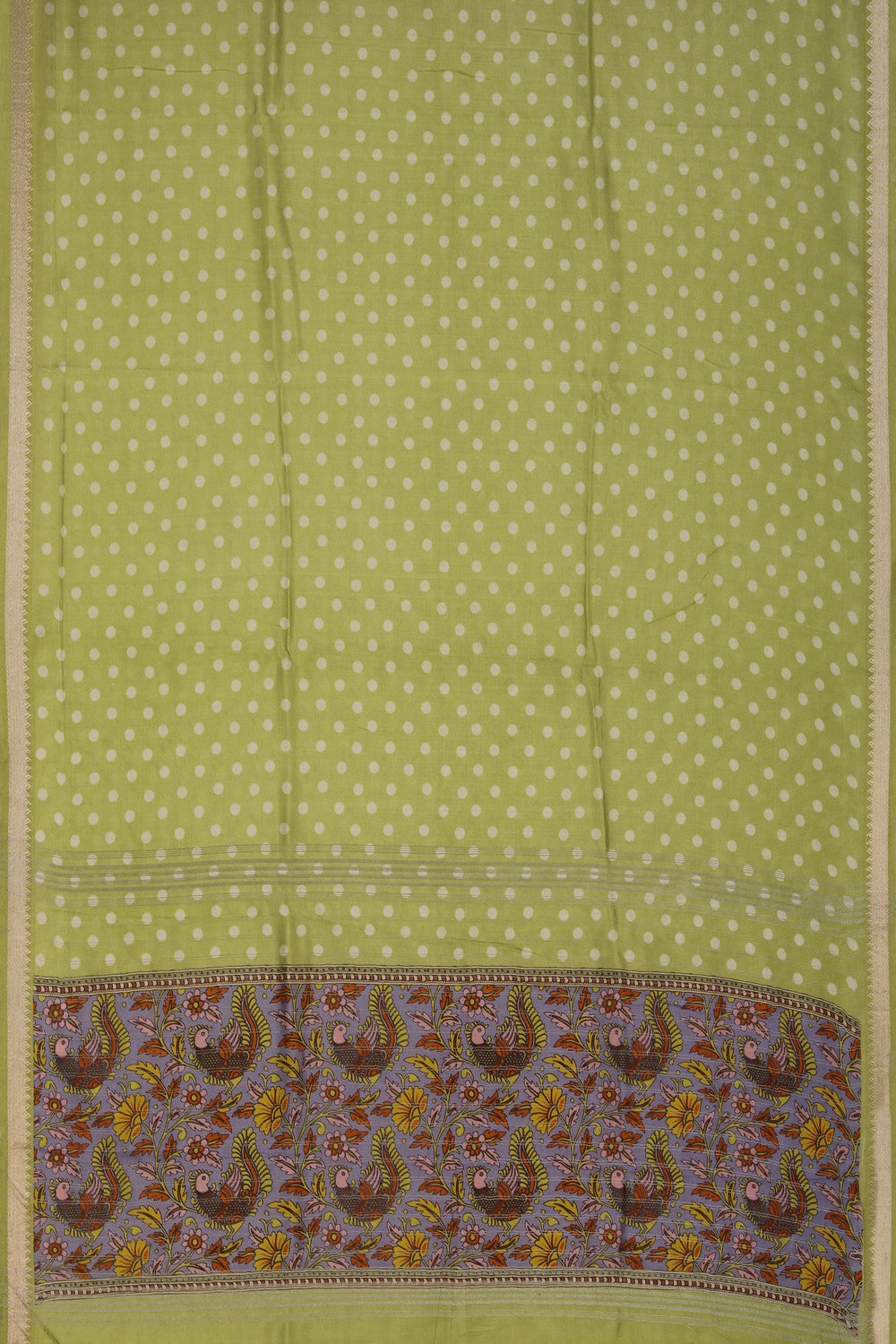 Mangalgiri Silk Mint Green Saree