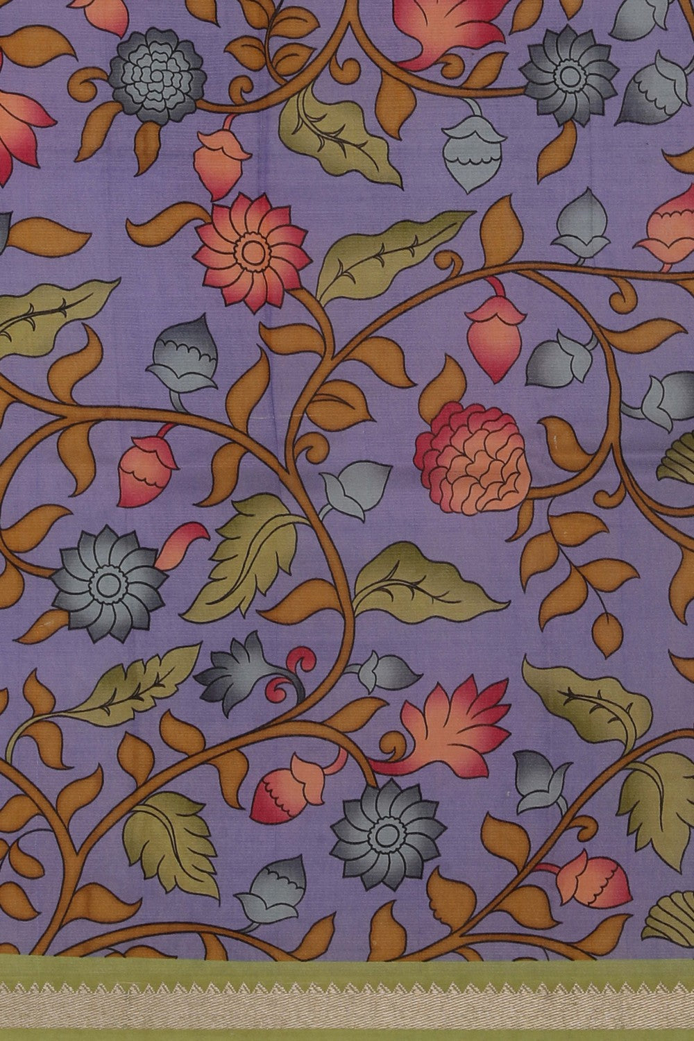 Image of Mangalgiri Silk Mint Green Saree