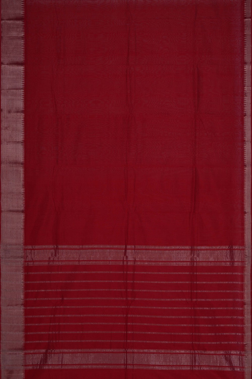 Mangalgiri Silk Red Saree