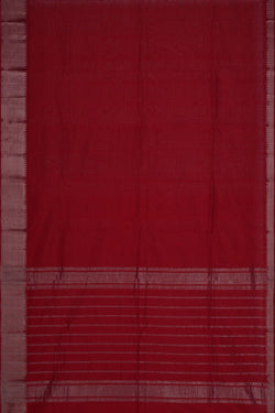 Image of Mangalgiri Silk Red Saree