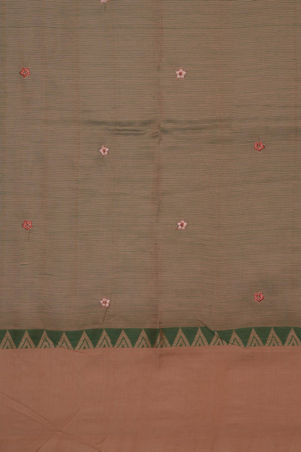 Image of Mangalgiri Silk Green Saree