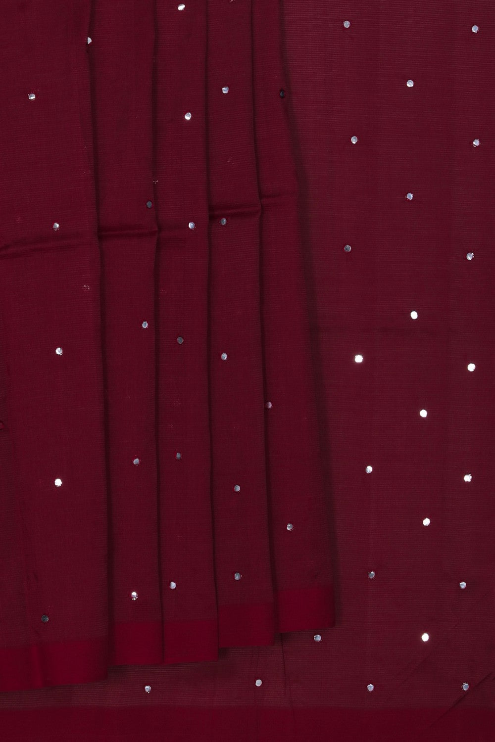 Mangalgiri Silk Maroon Saree