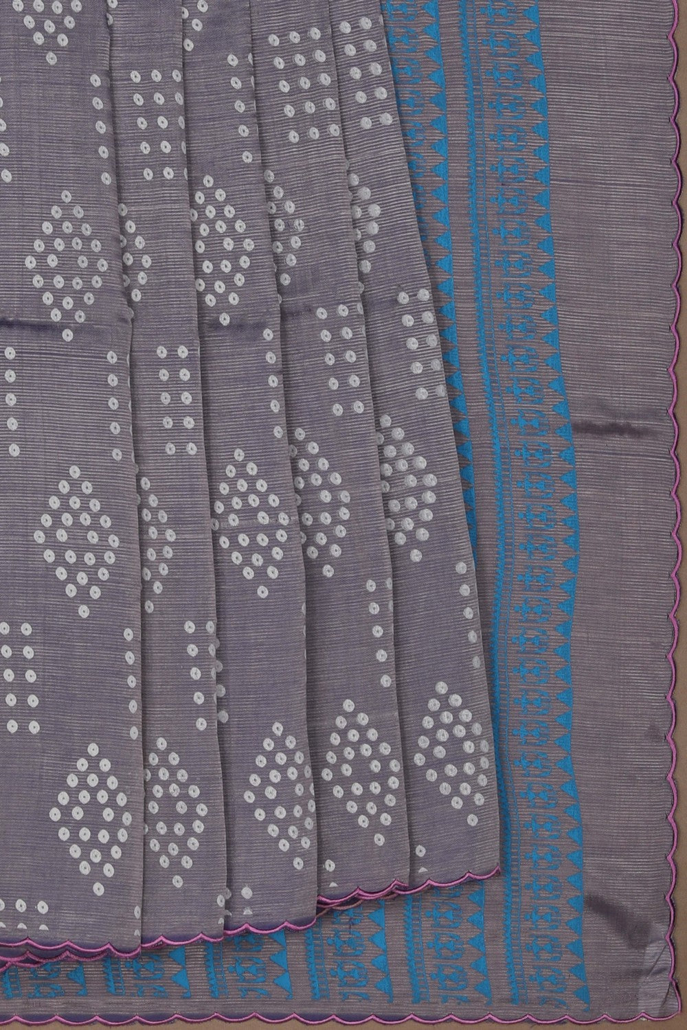 Mangalgiri Silk Purple Saree