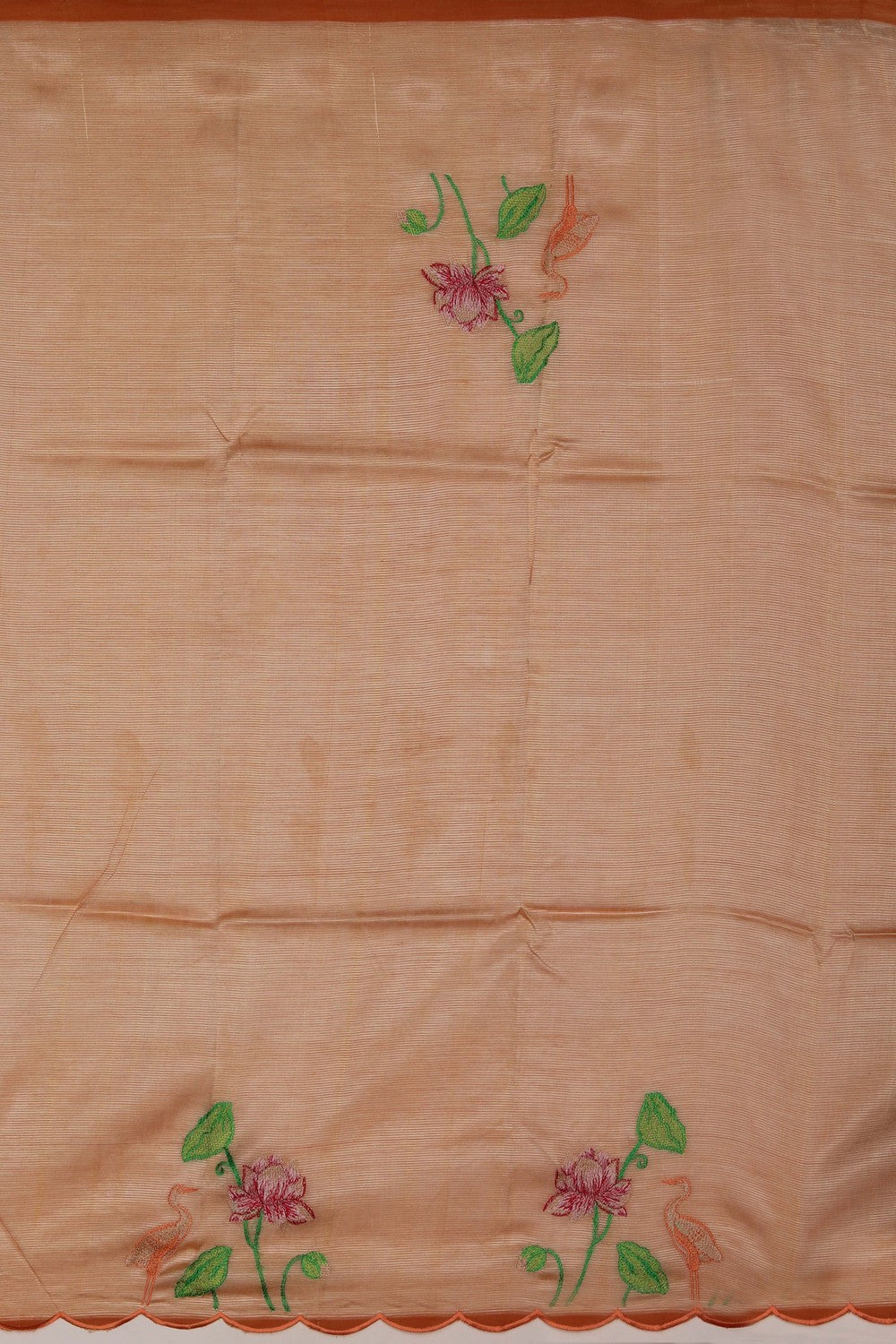 Image of Mangalgiri Silk Beige Saree