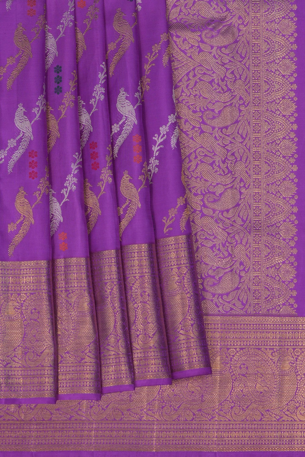 Kanchipattu Brocade Purple Saree