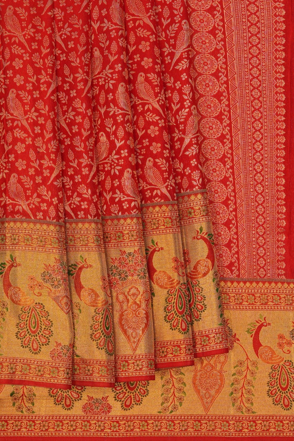 Image of Kanchipattu Brocade Red Saree
