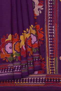Image of A Tussar Embroidery Saree