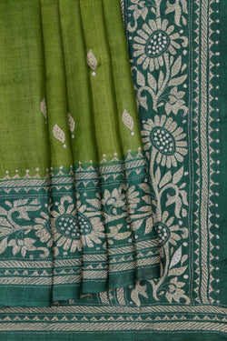 Image of A Tussar Embroidery Saree