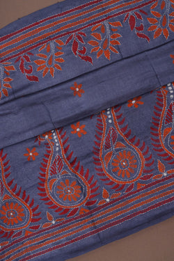 Image of A Tussar Embroidery Saree