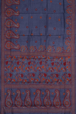 Image of A Tussar Embroidery Saree