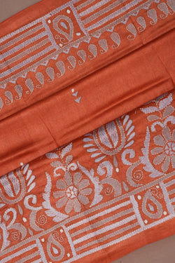 Image of A Tussar Embroidery Saree