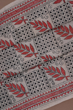 Image of A Tussar Embroidery Saree