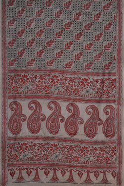 Image of A Tussar Embroidery Saree