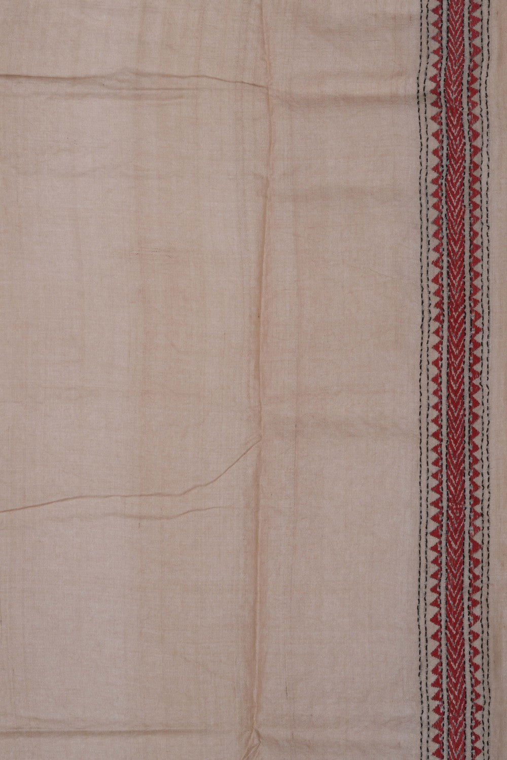 A Tussar Embroidery Saree