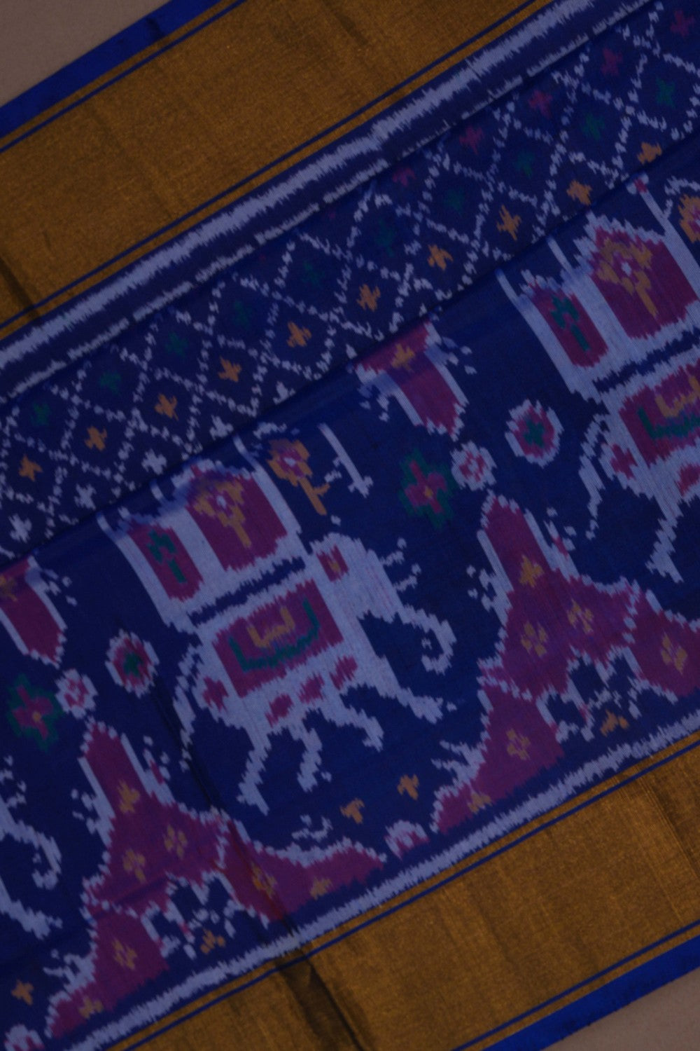 Image of Rajkot Silk Indigo Blue Saree