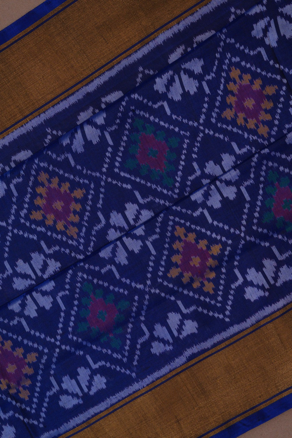 Image of Rajkot Silk Navy Blue Saree