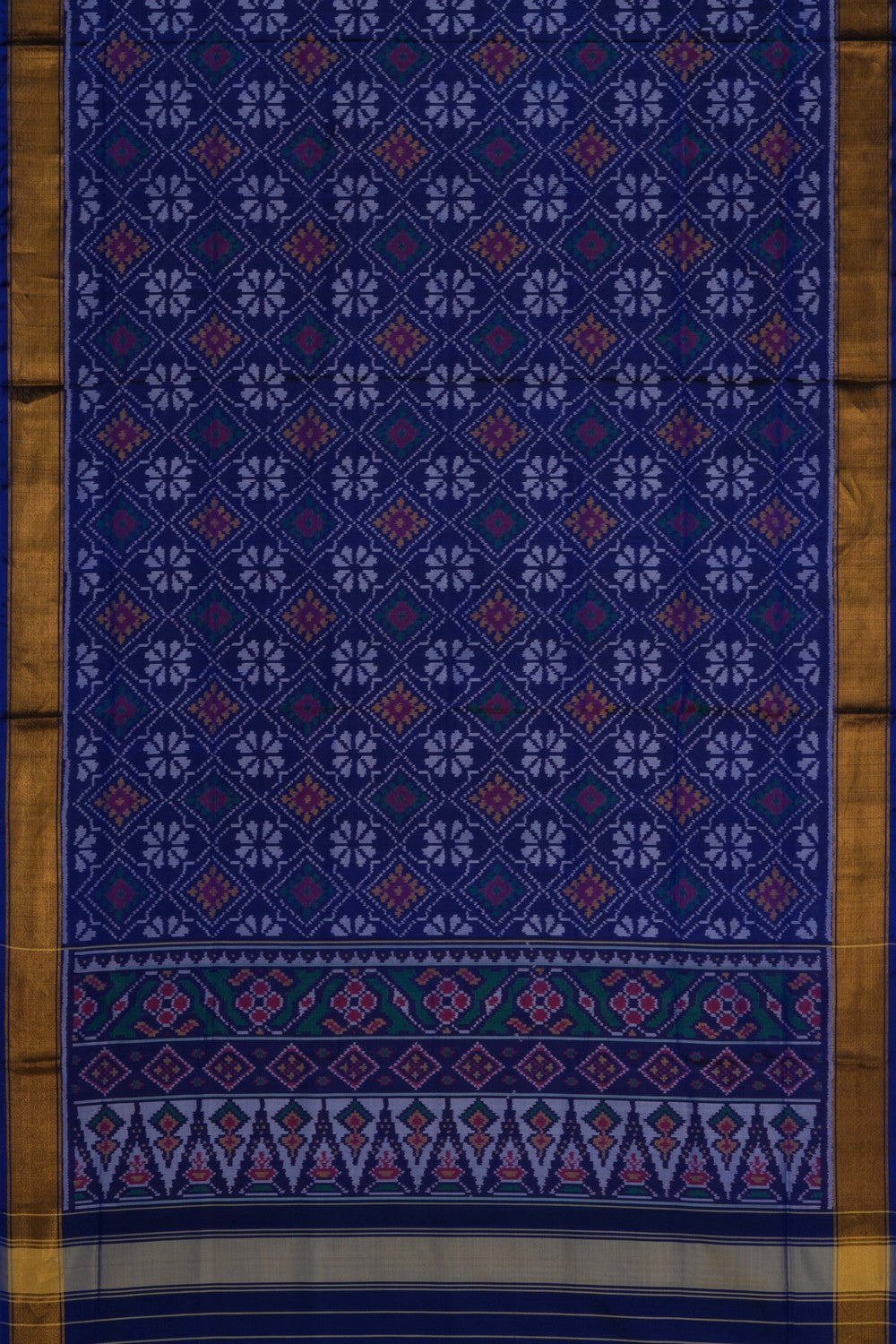 Image of Rajkot Silk Navy Blue Saree