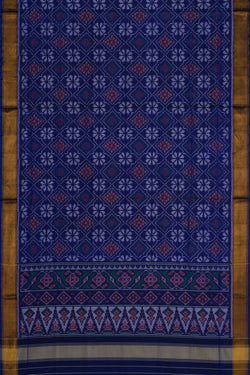 Image of Rajkot Silk Navy Blue Saree