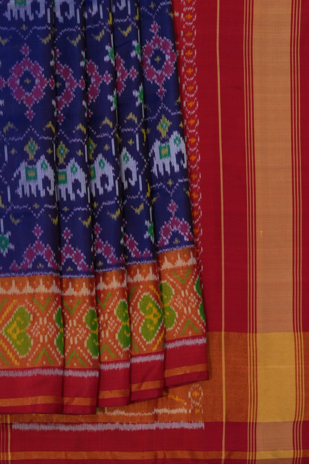 Image of Rajkot Silk Indigo Blue Saree
