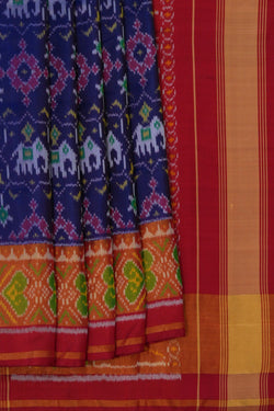 Image of Rajkot Silk Indigo Blue Saree