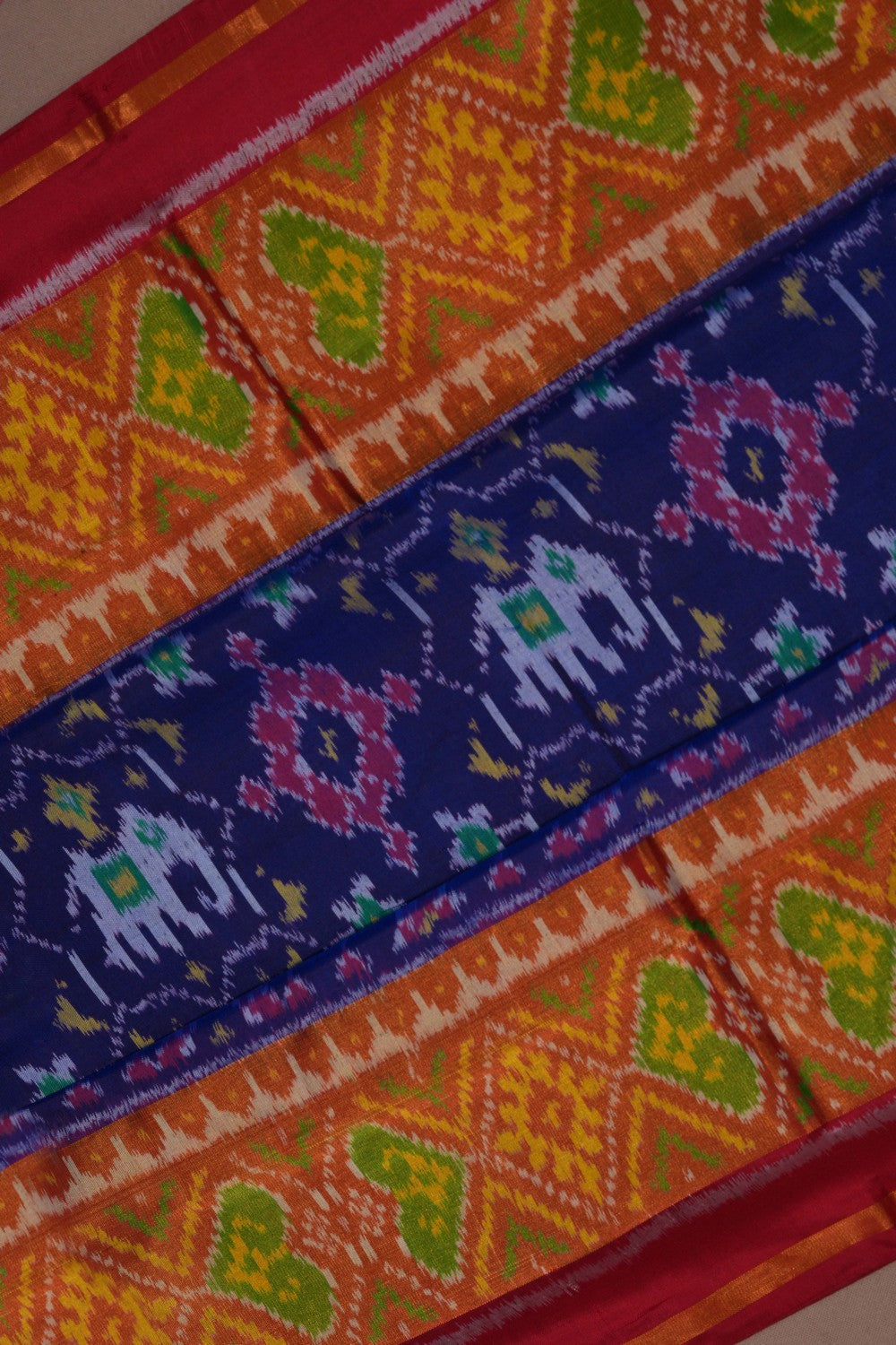 Rajkot Silk Indigo Blue Saree