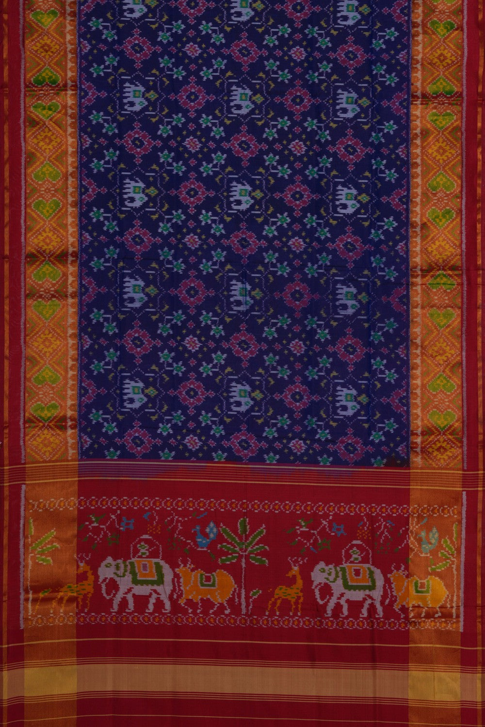 Image of Rajkot Silk Indigo Blue Saree