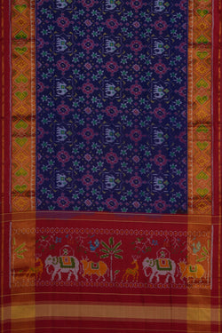 Image of Rajkot Silk Indigo Blue Saree