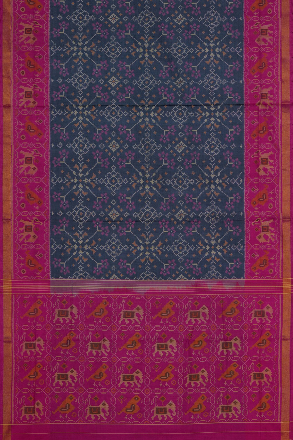 Image of Rajkot Silk Blue Saree