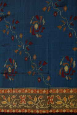 Image of Rajkot Silk Blue Saree
