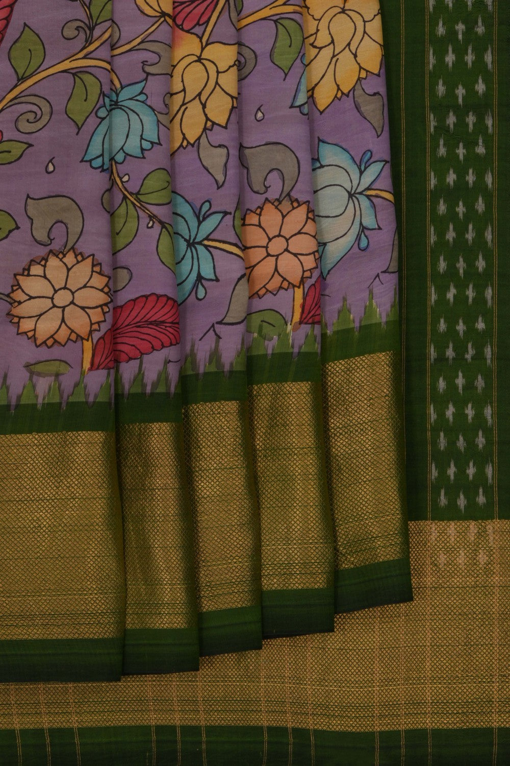 Image of Kalamkari Floral Saree