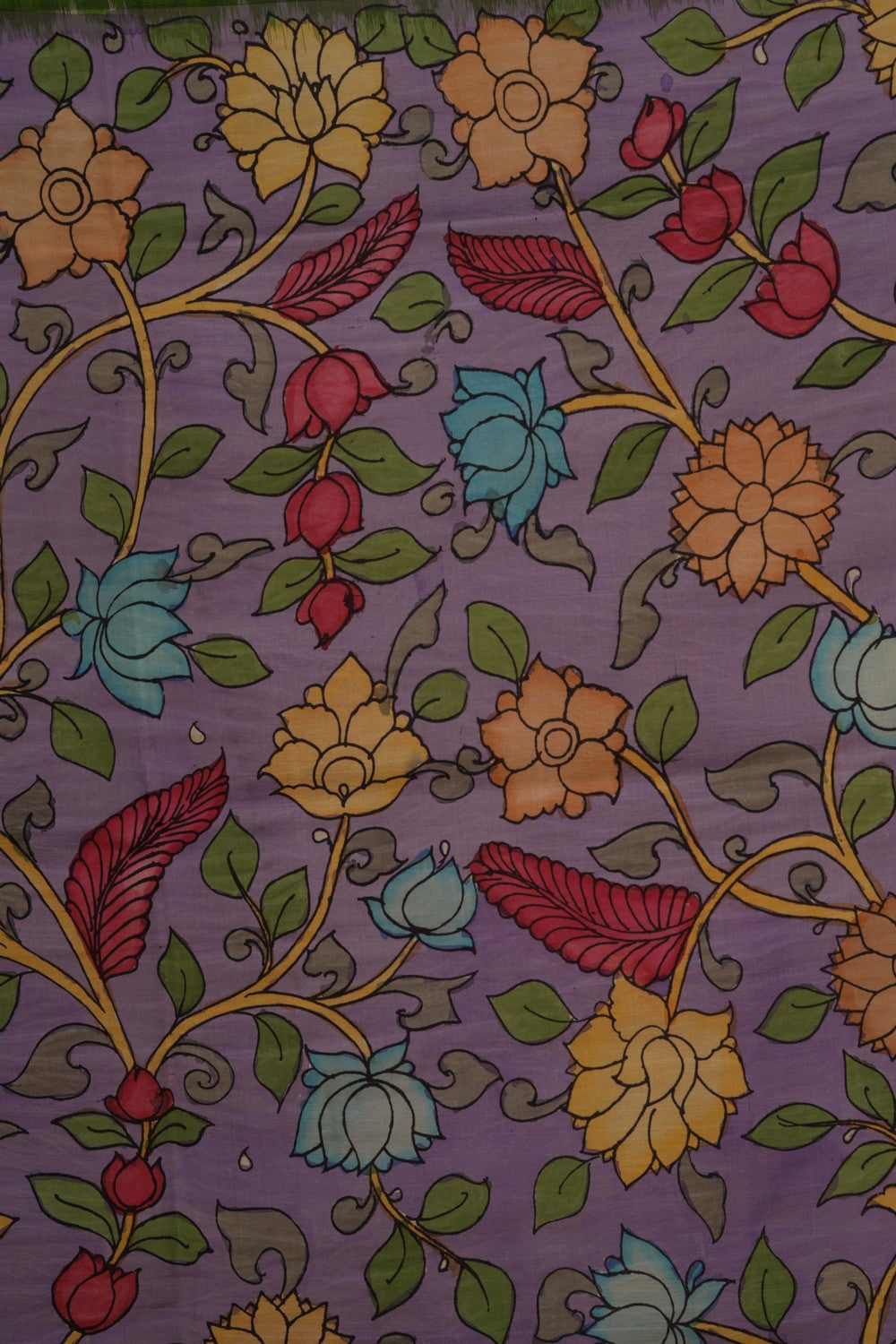 Image of Kalamkari Floral Saree