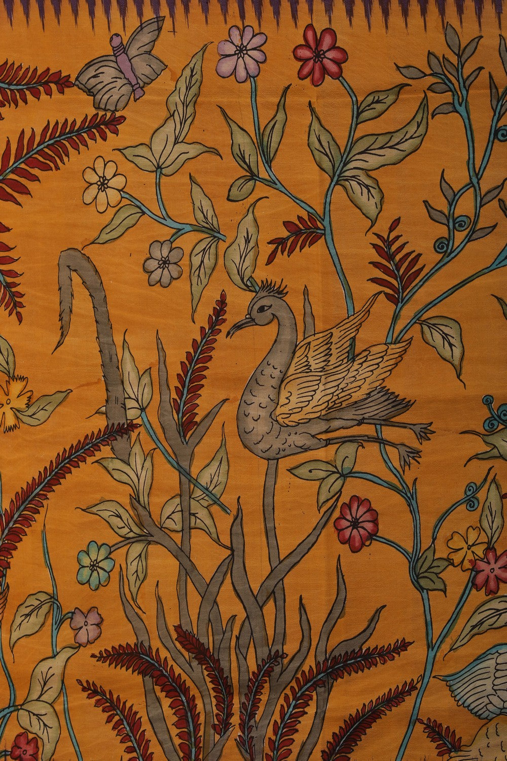 Image of Kalamkari Floral Saree
