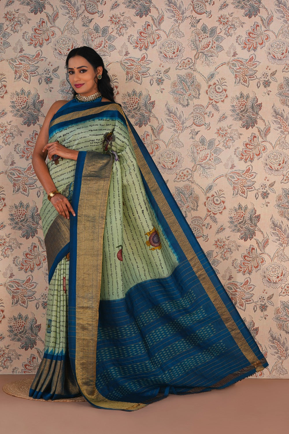 Image of Kalamkari Painting Saree