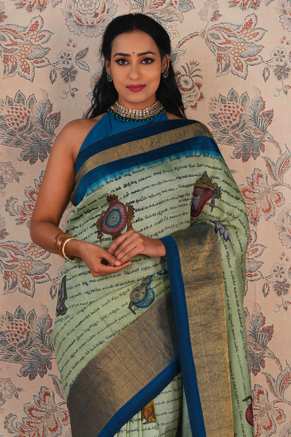 Kalamkari Painting Saree