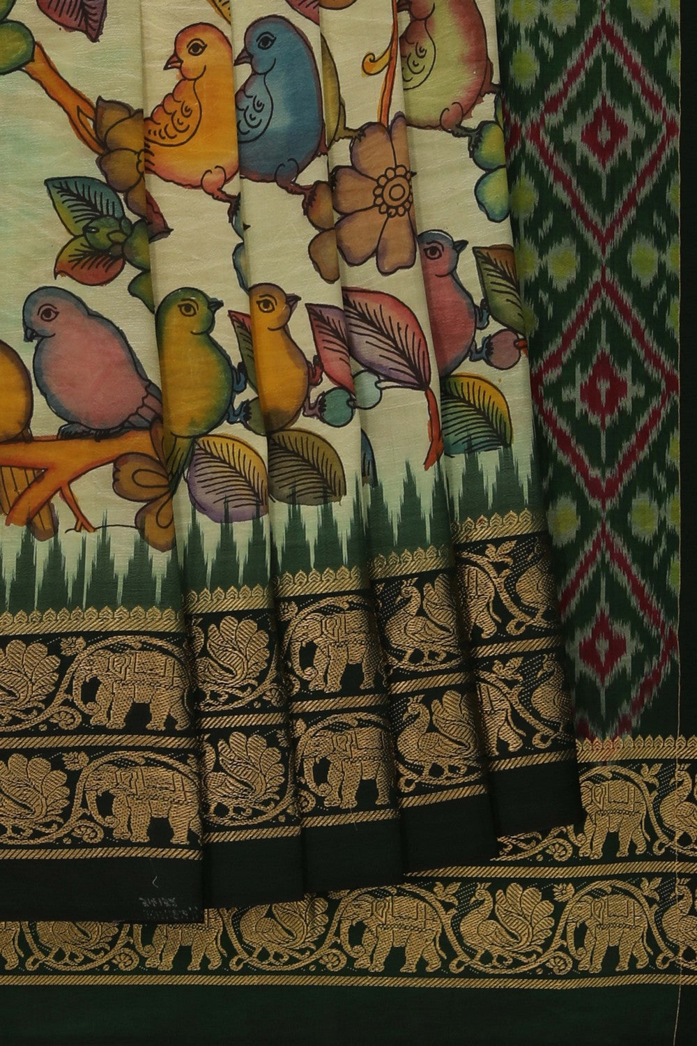 Kalamkari Floral Saree