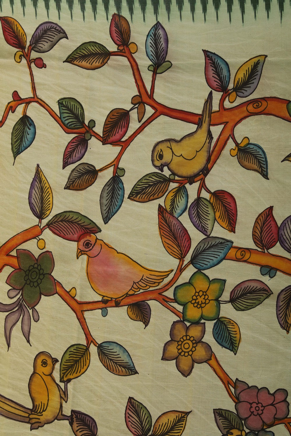 Image of Kalamkari Floral Saree