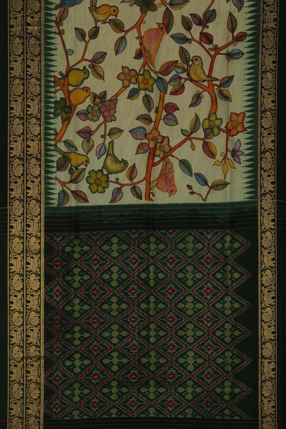 Image of Kalamkari Floral Saree