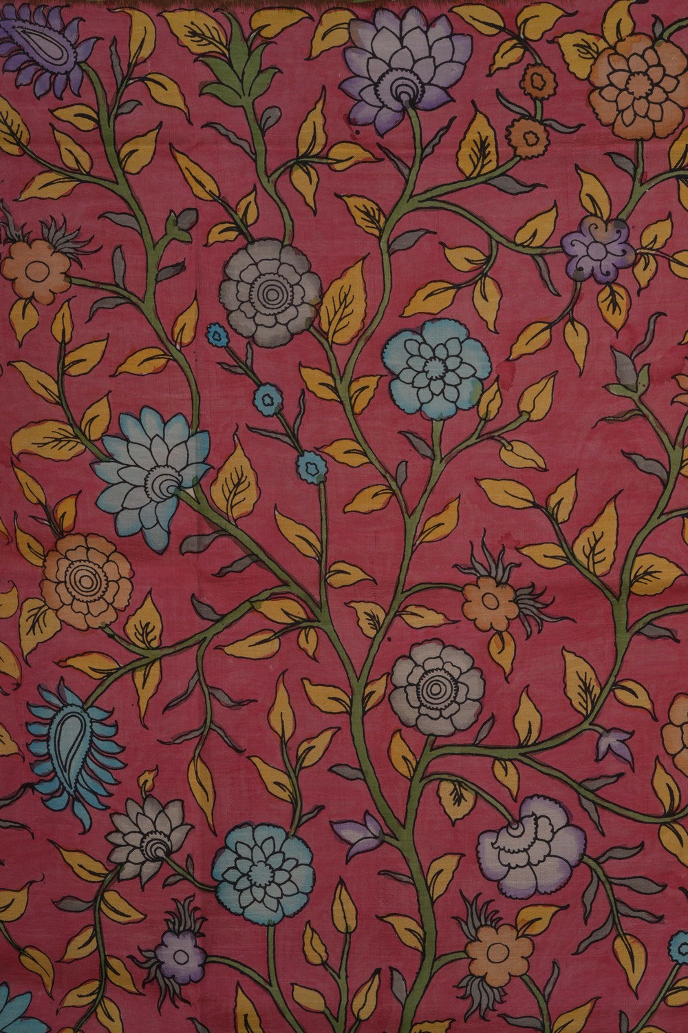 Kalamkari Floral Saree