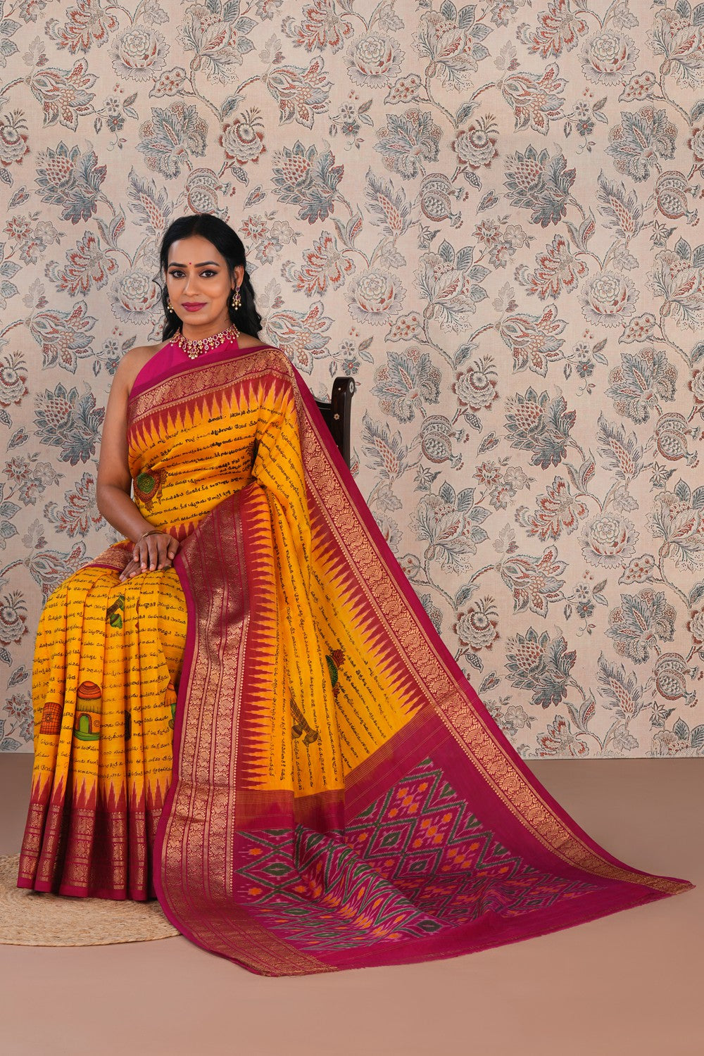 Kalamkari Painting Saree