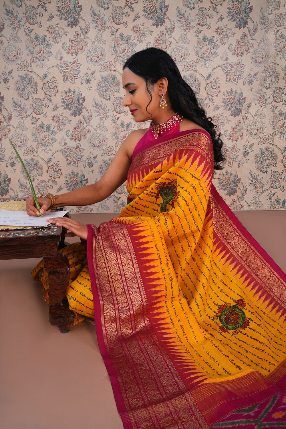 Kalamkari Painting Saree