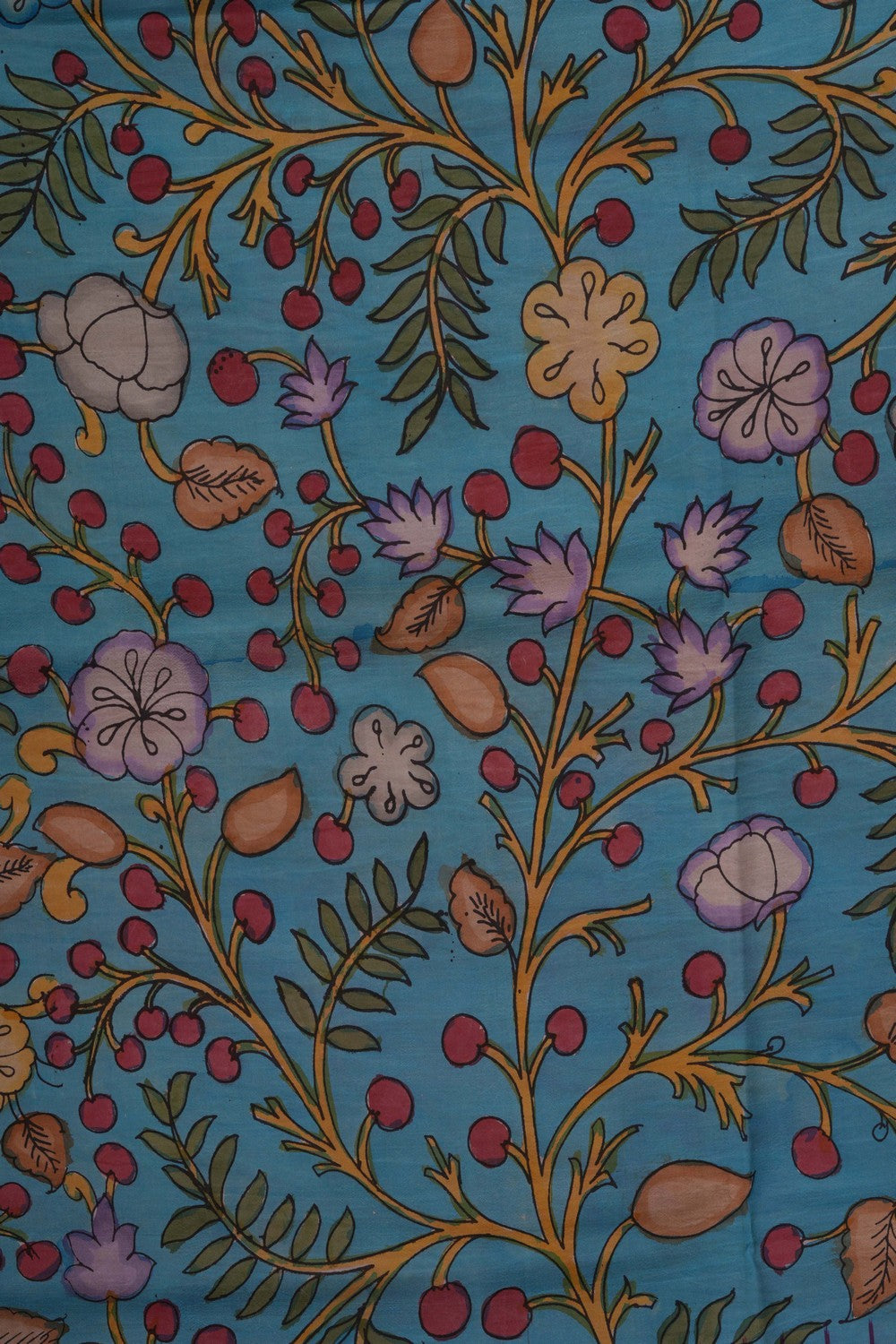Kalamkari Floral Saree