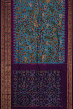 Image of Kalamkari Floral Saree