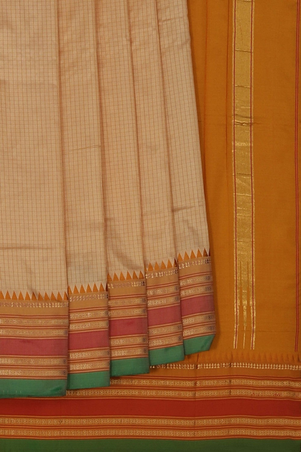 Narayanpet Silk Beige Saree