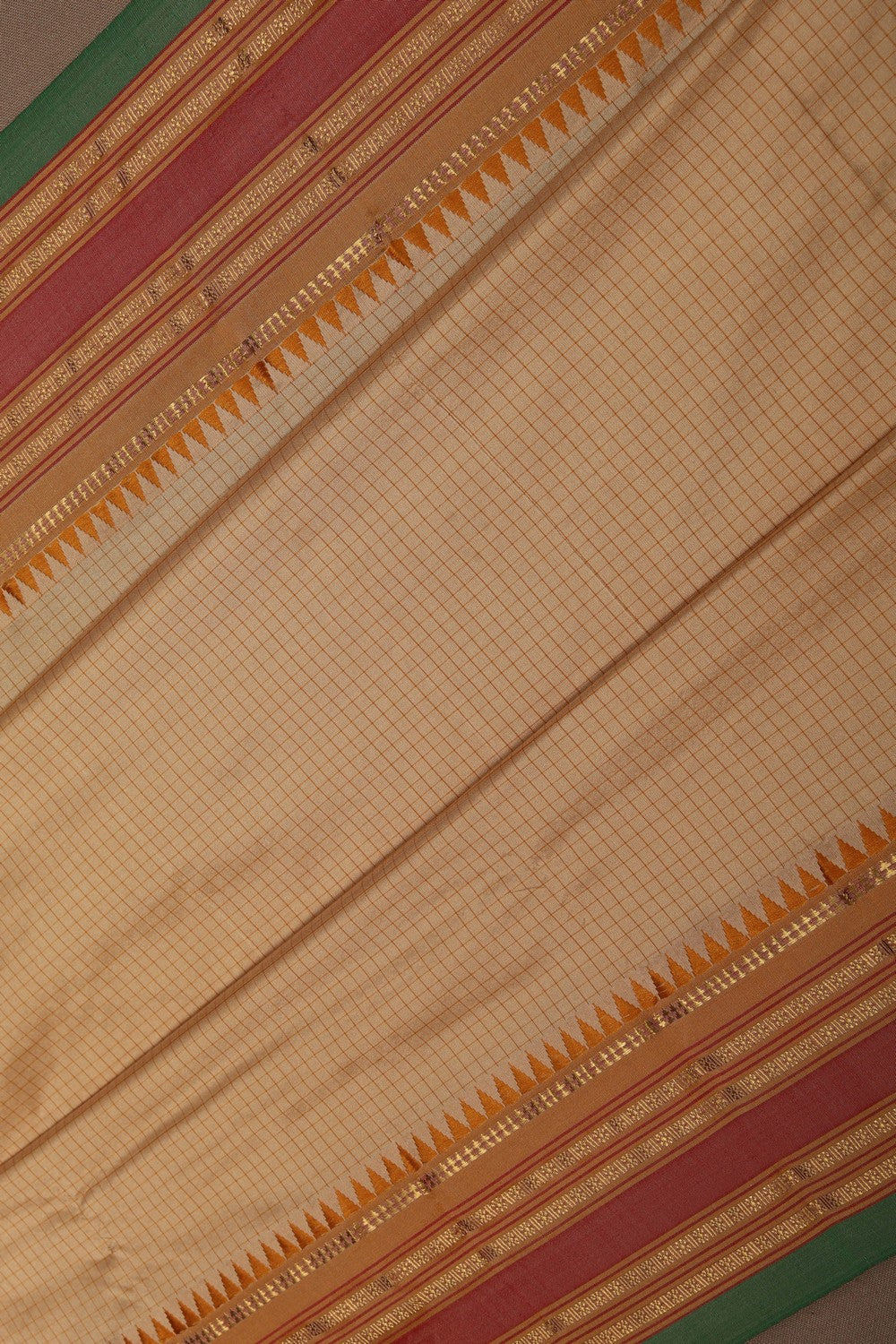 Narayanpet Silk Beige Saree