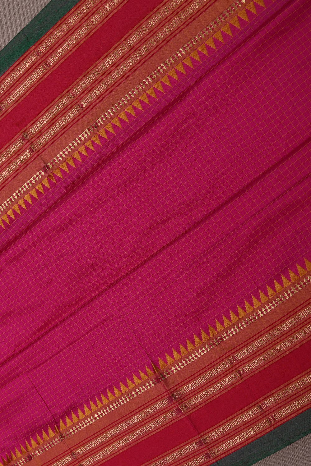 Image of Narayanpet Silk Pink Saree