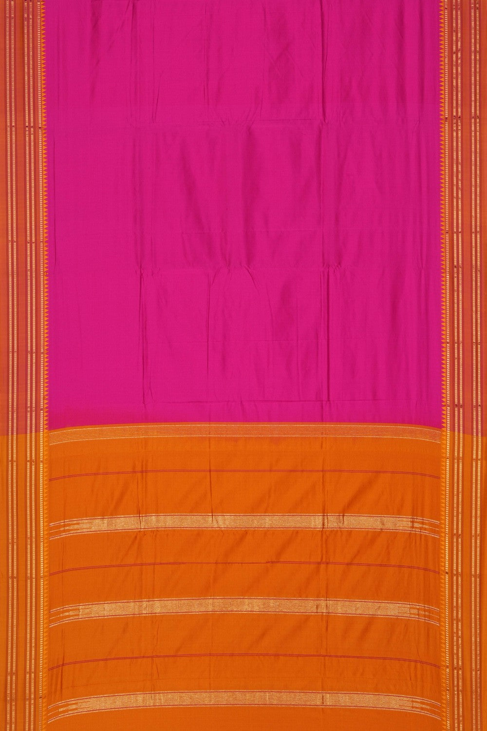 Image of Pink Narayanpet Silk Saree