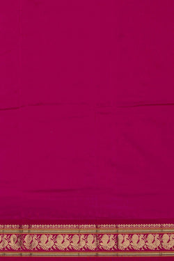 Image of Narayanpet Silk Mustard Saree