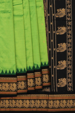 Image of Narayanpet Silk Green Saree