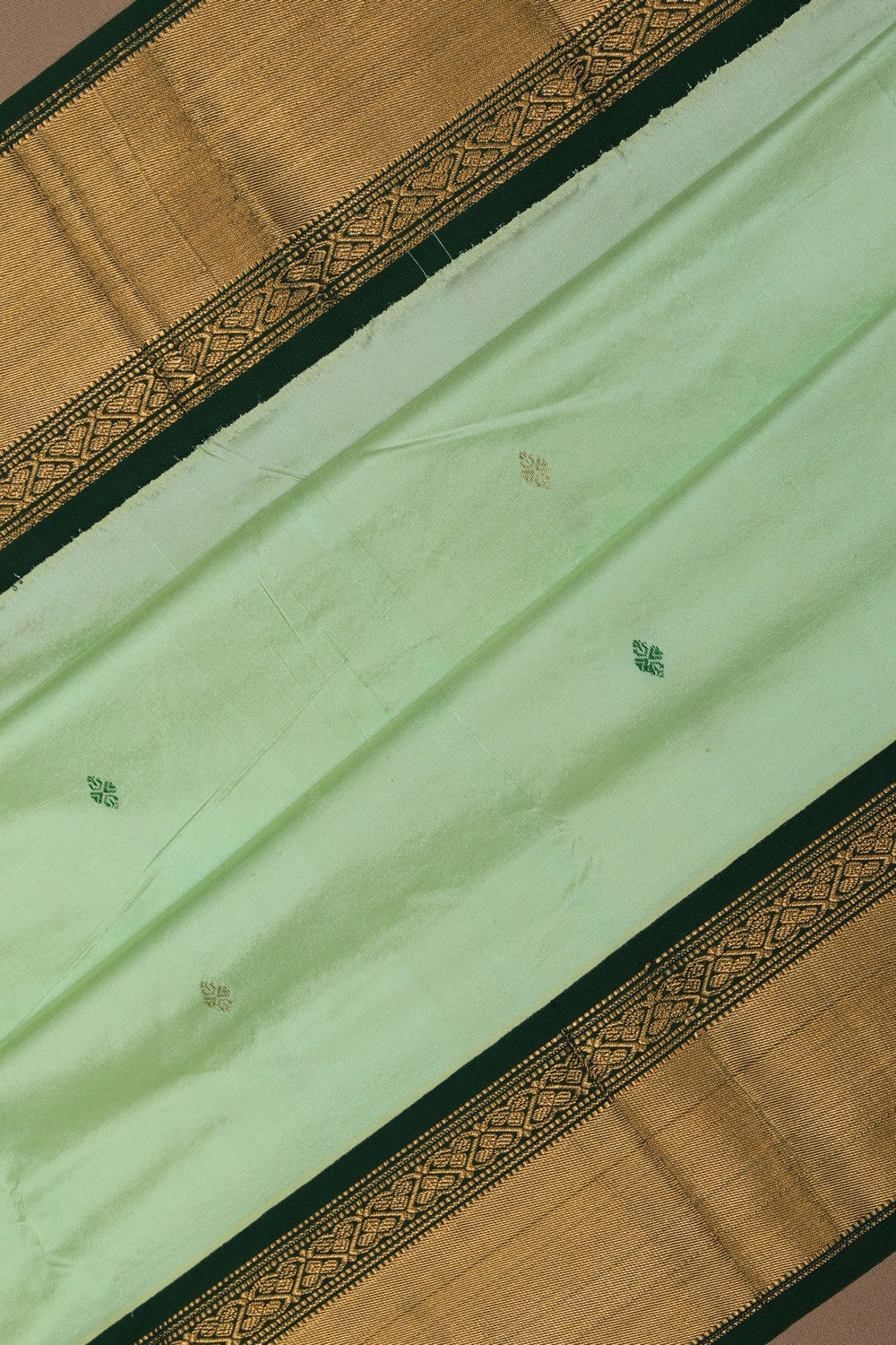 Image of Narayanpet Silk Sea Green Saree