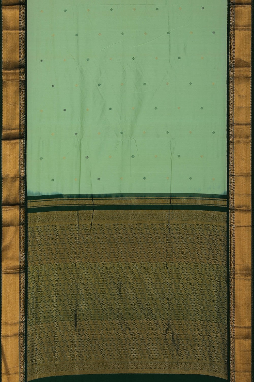 Image of Narayanpet Silk Sea Green Saree